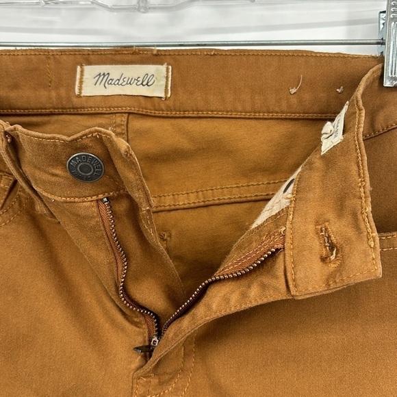Madewell 9” High-Rise Skinny Sateen Jeans Women’s Size 25 in Burnished Cedar - Picture 4 of 14